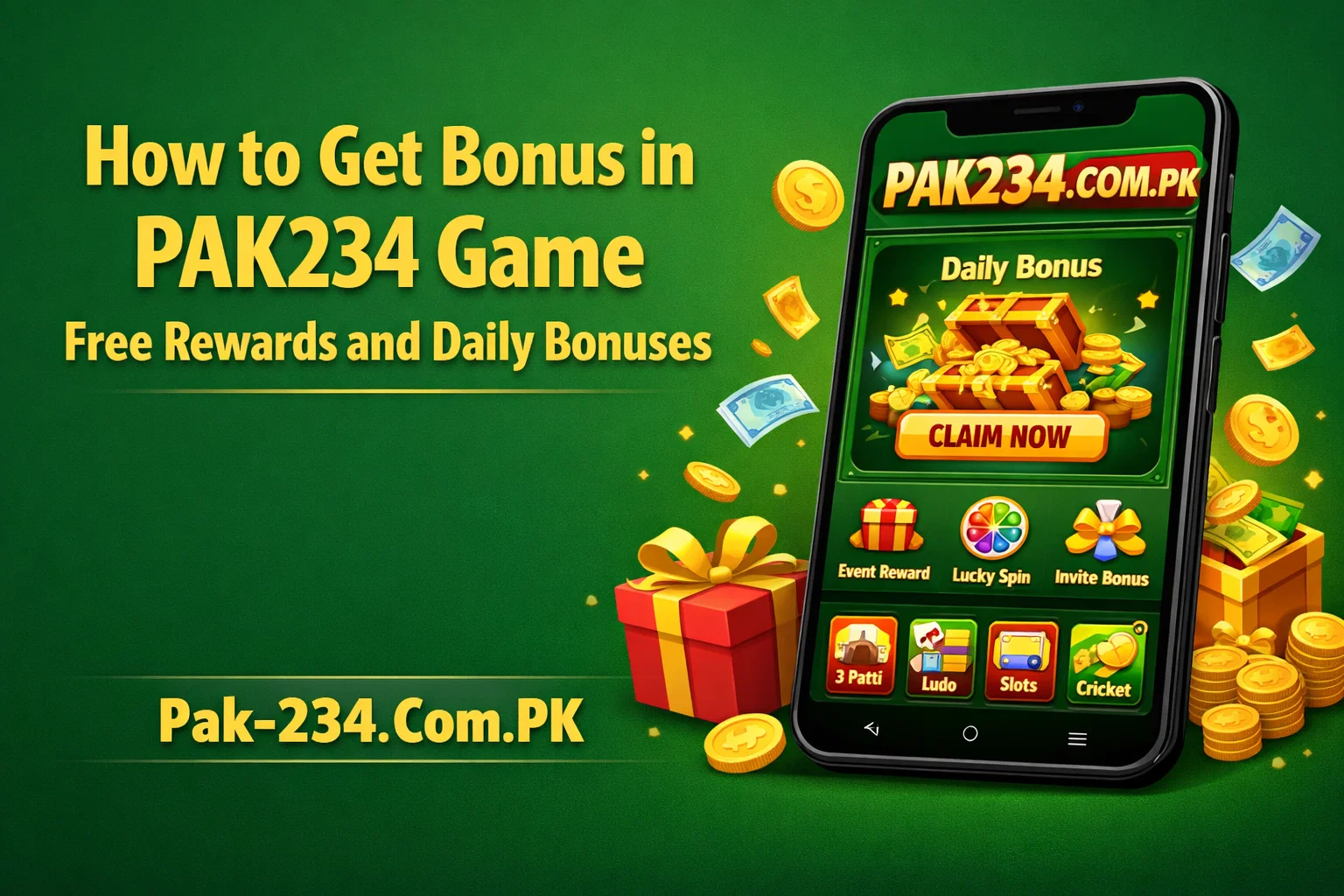 How to Get Bonus in PAK234 Game