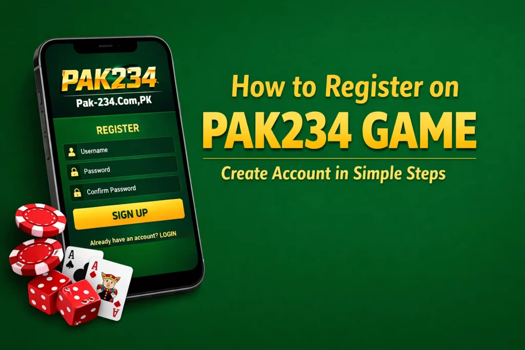 How to Register on PAK234 Game